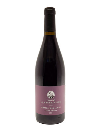 Wine-Red-Lush Clos de la Barthassade 'Les Gravettes' Terrasses du Larzac AOP 2021