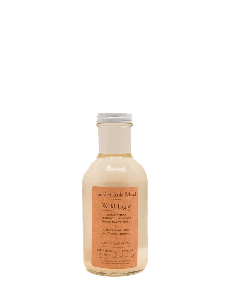 Cider-Mead Golden Rule Mead 'Wild Light' Dry Mead Vermont 355ml