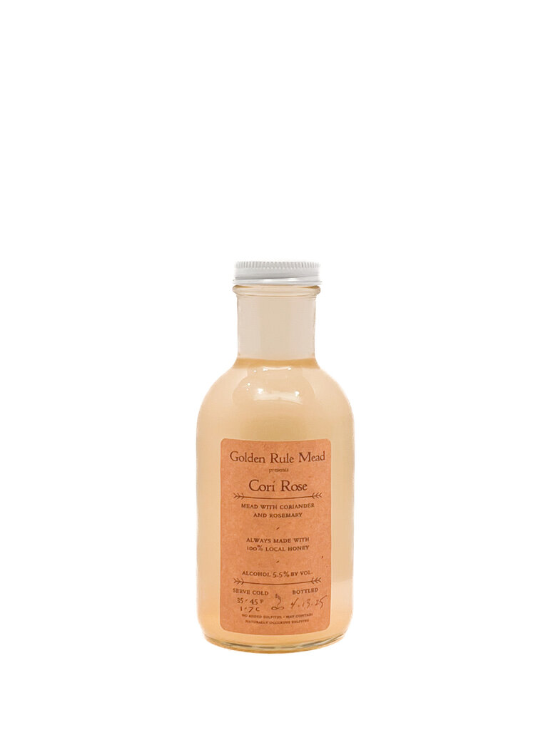 Cider-Mead Golden Rule Mead 'Cori Rose' Dry Mead Vermont 355ml