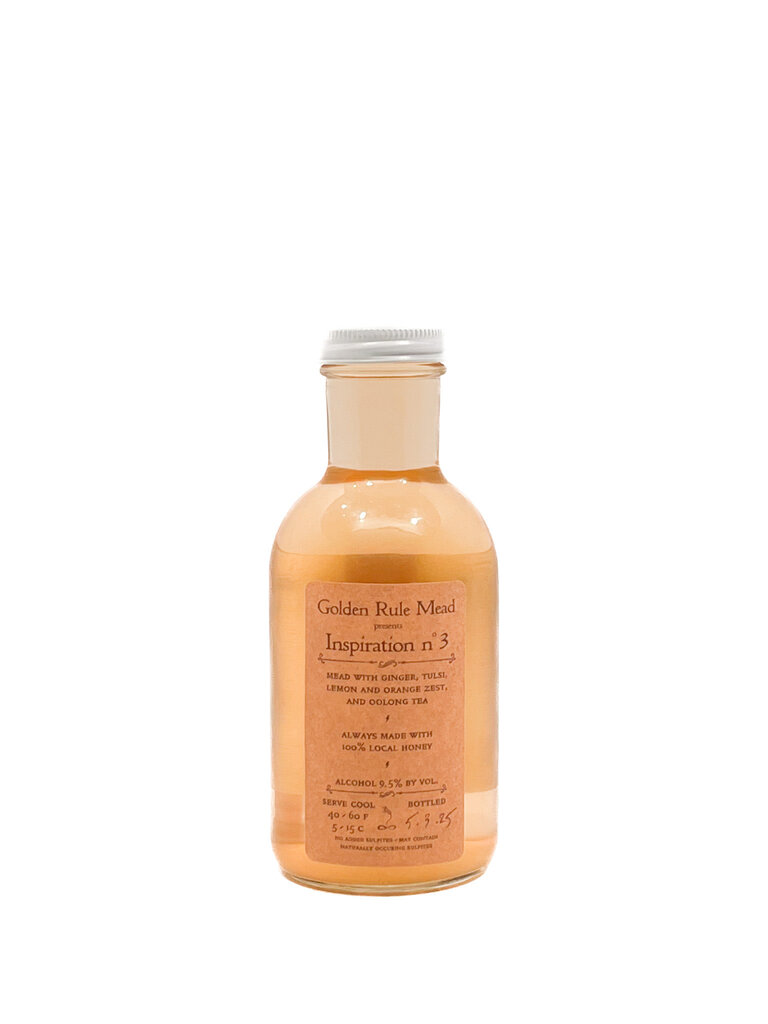 Cider-Mead Golden Rule Mead 'Inspiration no. 3' Dry Mead Vermont 355ml