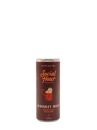 Spirits-Ready to Drink Social Hour Cocktails 'Whiskey Mule' Can 250ml