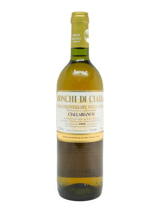 Wine-White-Rich Ronchi di Cialla 'Ciallabianco' Colli Orientali del Friuli-Cialla DOC 1999