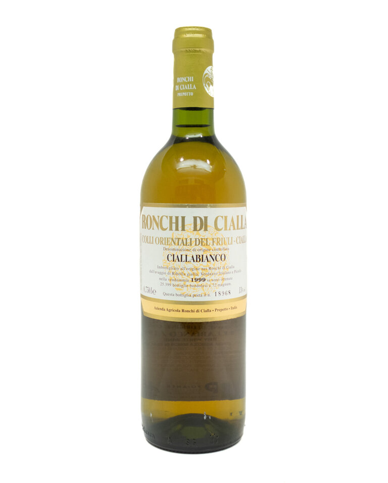 Wine-White-Rich Ronchi di Cialla 'Ciallabianco' Colli Orientali del Friuli-Cialla DOC 1999