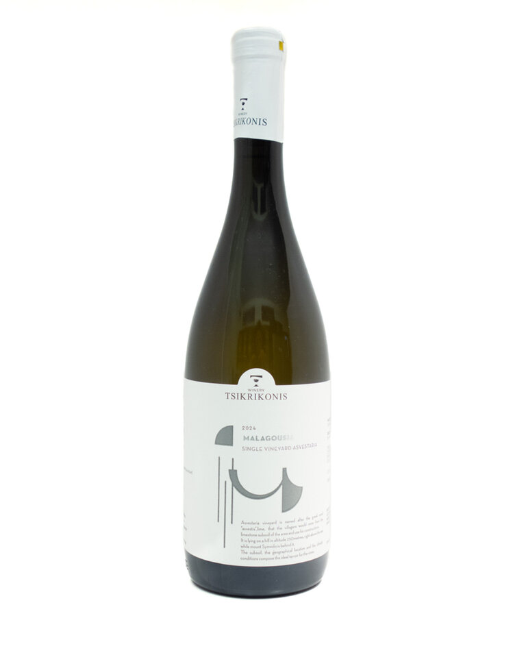 Wine-White-Round Tsikrikonis Winery Malagousia PGI Pangeon Asvestaria 2024