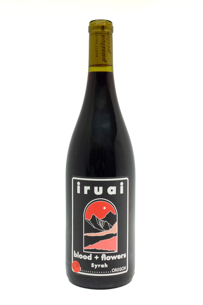 Wine-Red-Lush Iruai Syrah 'Blood + Flowers' Oregon 2022