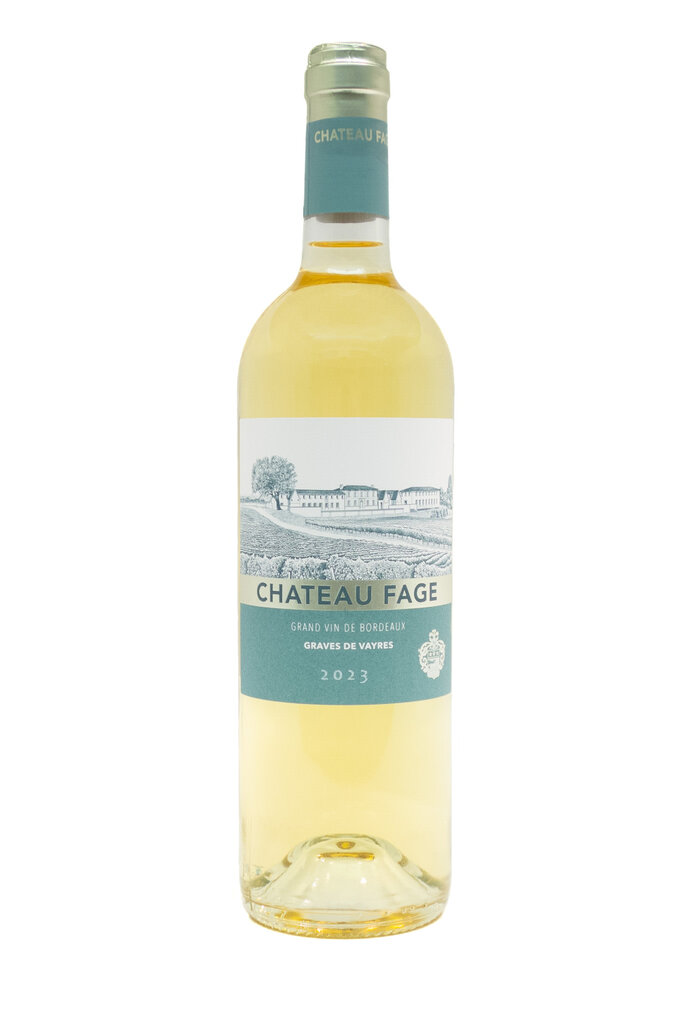 Wine-White-Round Chateau Fage Graves de Vayres AOC 2023