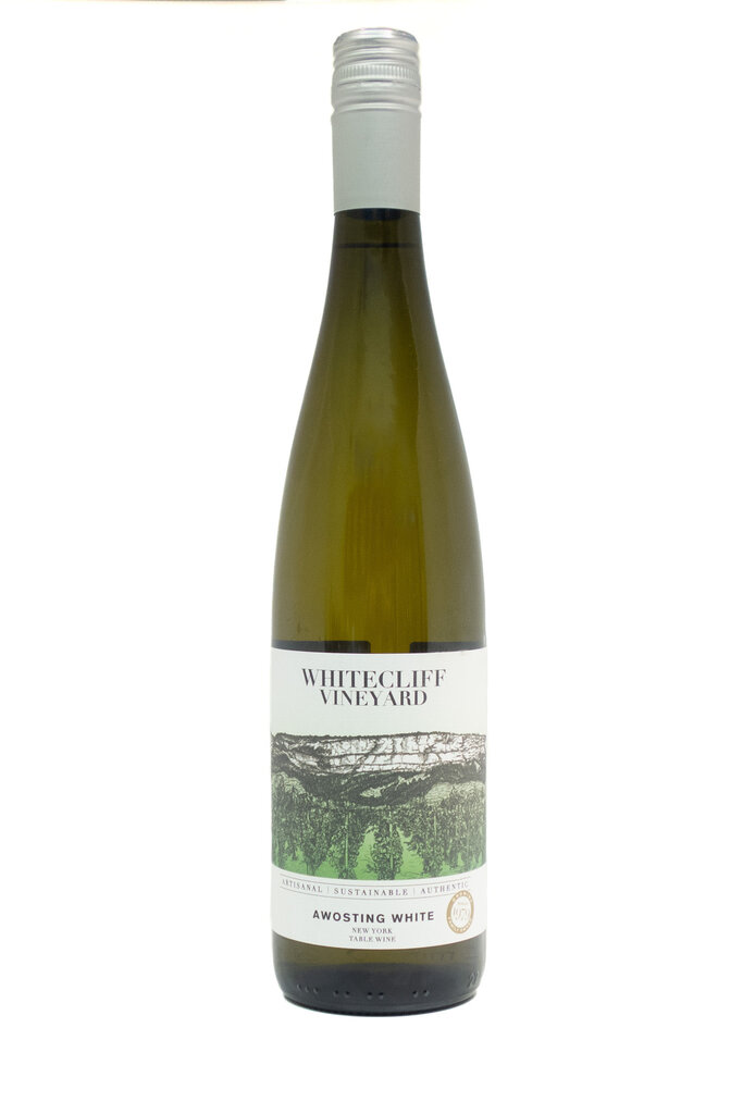 Wine-White-Round Whitecliff Vineyard 'Awosting White' Hudson River Region NV