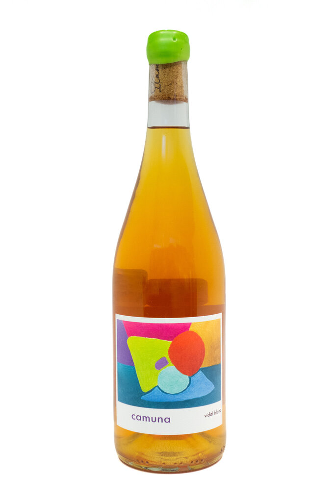 Wine-Orange/Skin-fermented Camuna Cellars Vidal Blanc New Jersey 2024
