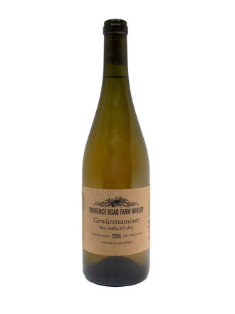 Wine-White-Crisp Eminence Road 'No, really, it's dry." Gewürztraminer Finger Lakes 2024