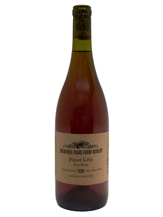 Wine-Orange/Skin-fermented Eminence Road 'Five Dots' Pinot Gris Finger Lakes 2024