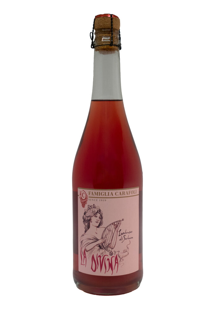 Wine-Sparkling-Italy Famiglia Carafoli 'La Divina' Lambrusco di Sorbara DOP NV