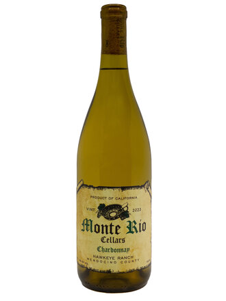 Wine-White-Round Monte Río Cellars Chardonnay Mendocino County Hawkeye Ranch 2023