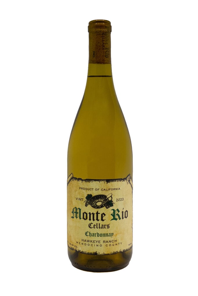 Wine-White-Round Monte Río Cellars Chardonnay Mendocino County Hawkeye Ranch 2023