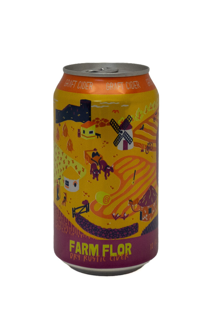 Cider-US-New York State Graft 'Farm Flor' Rustic Cider Can 12oz