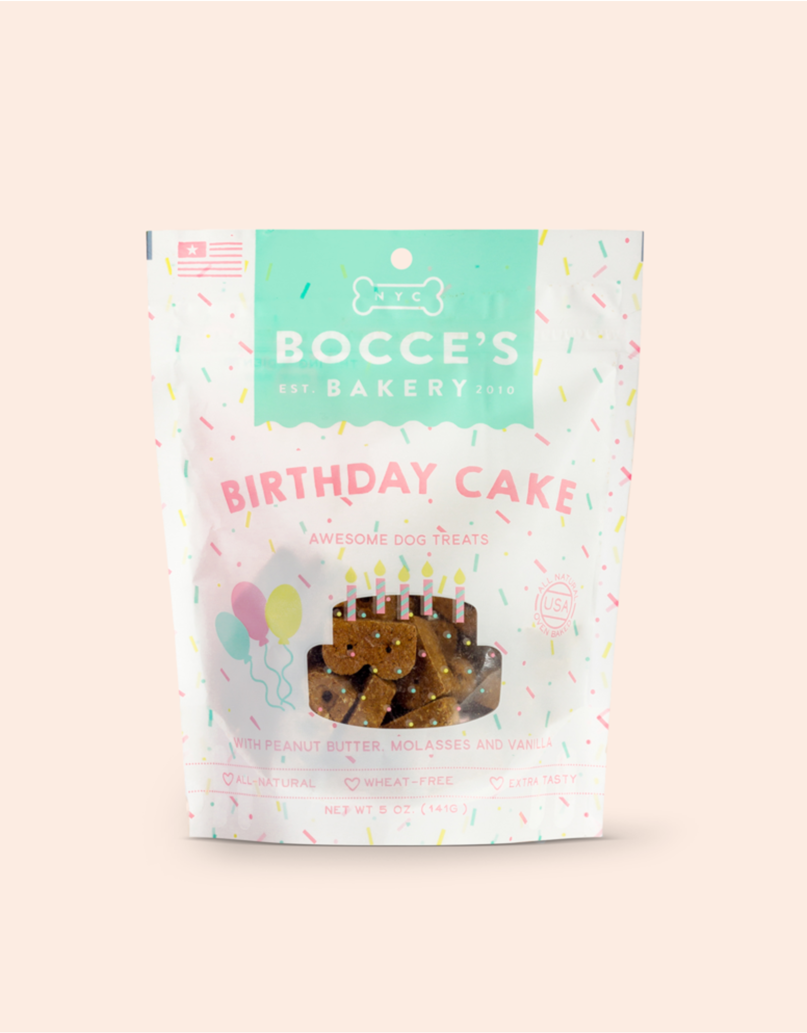 Bocce's Bakery Bocce Birthday Cake Treats 5oz