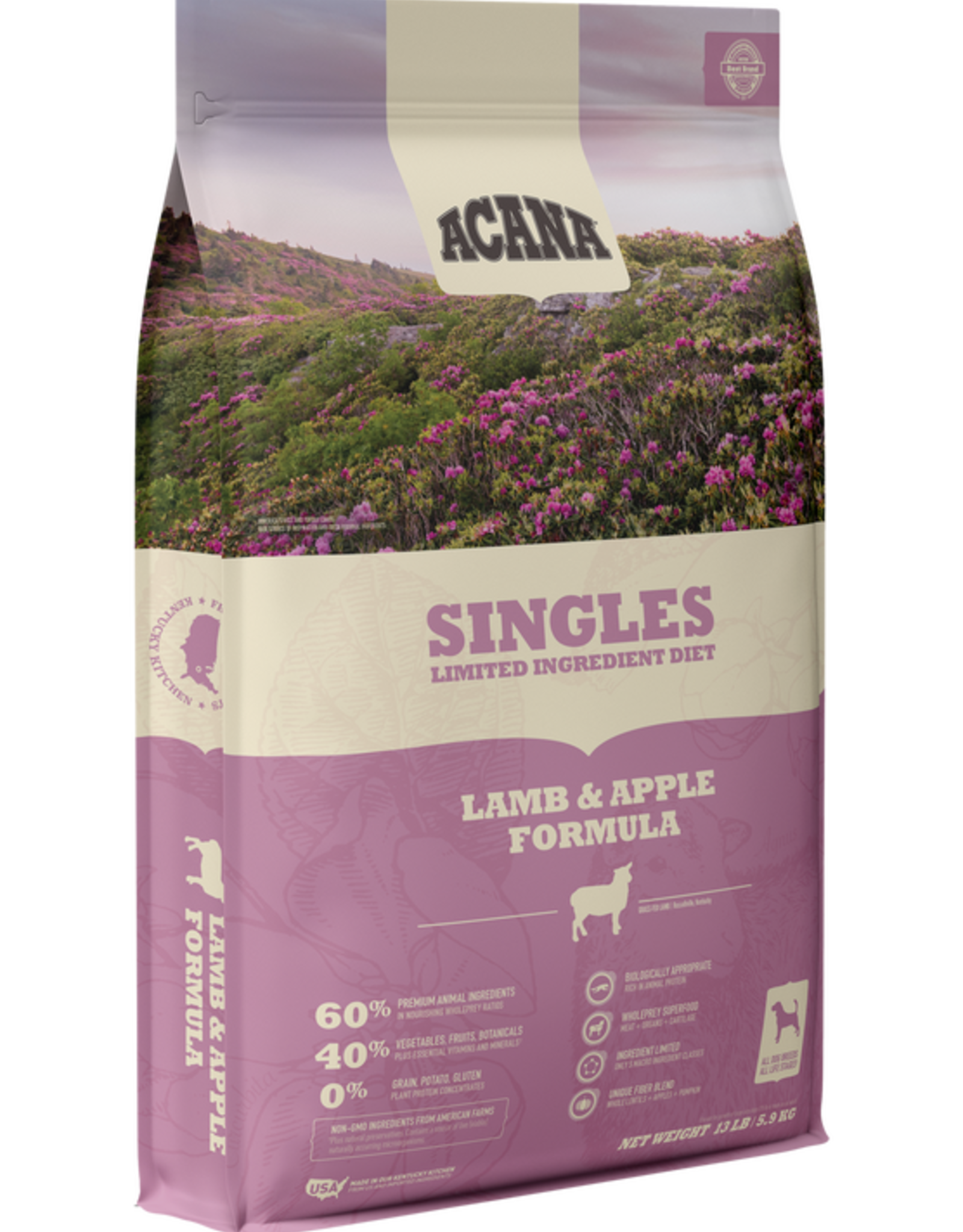 Acana Singles Lamb & Apple  4.5lb