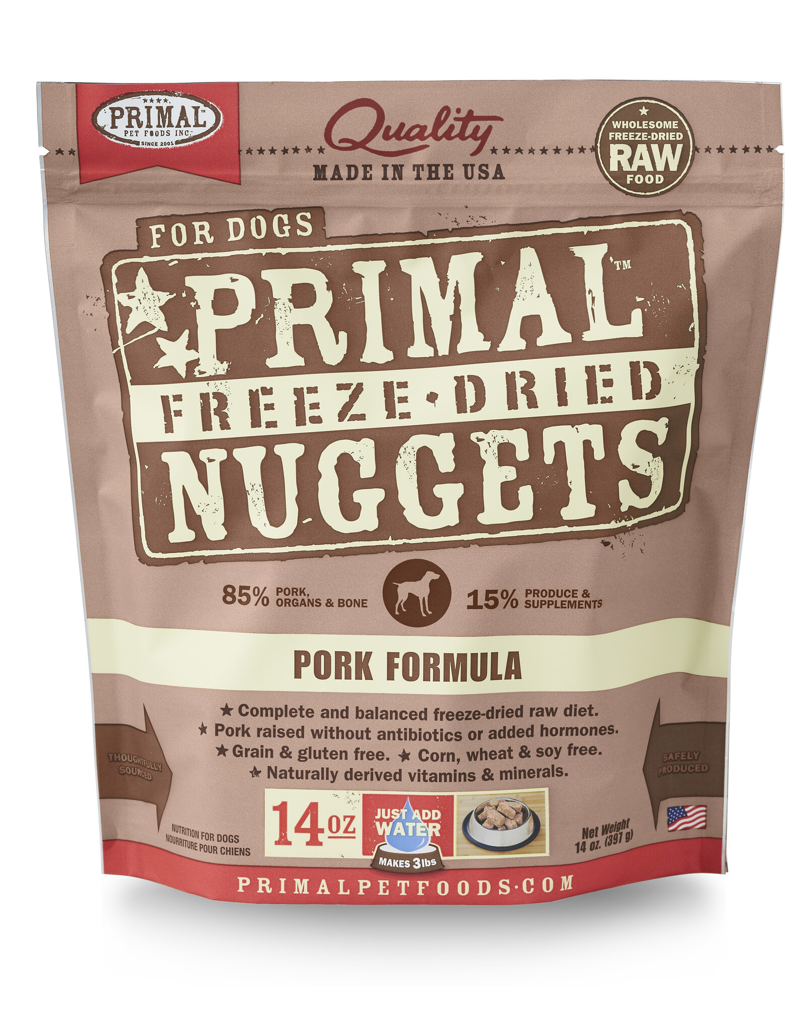 Primal Freeze-Dried Pork 14oz