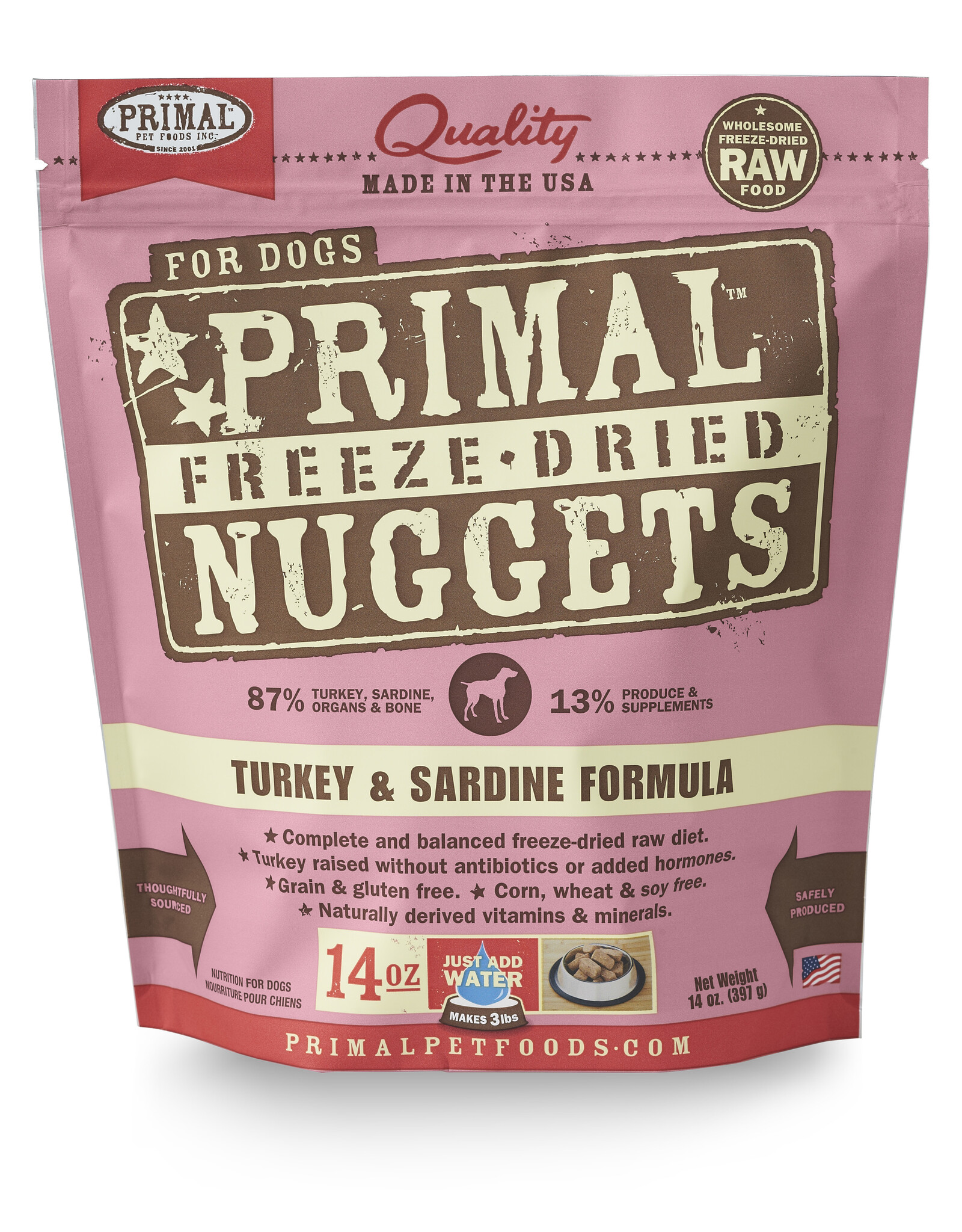 Primal Freeze-Dried Turkey & Sardine 14oz