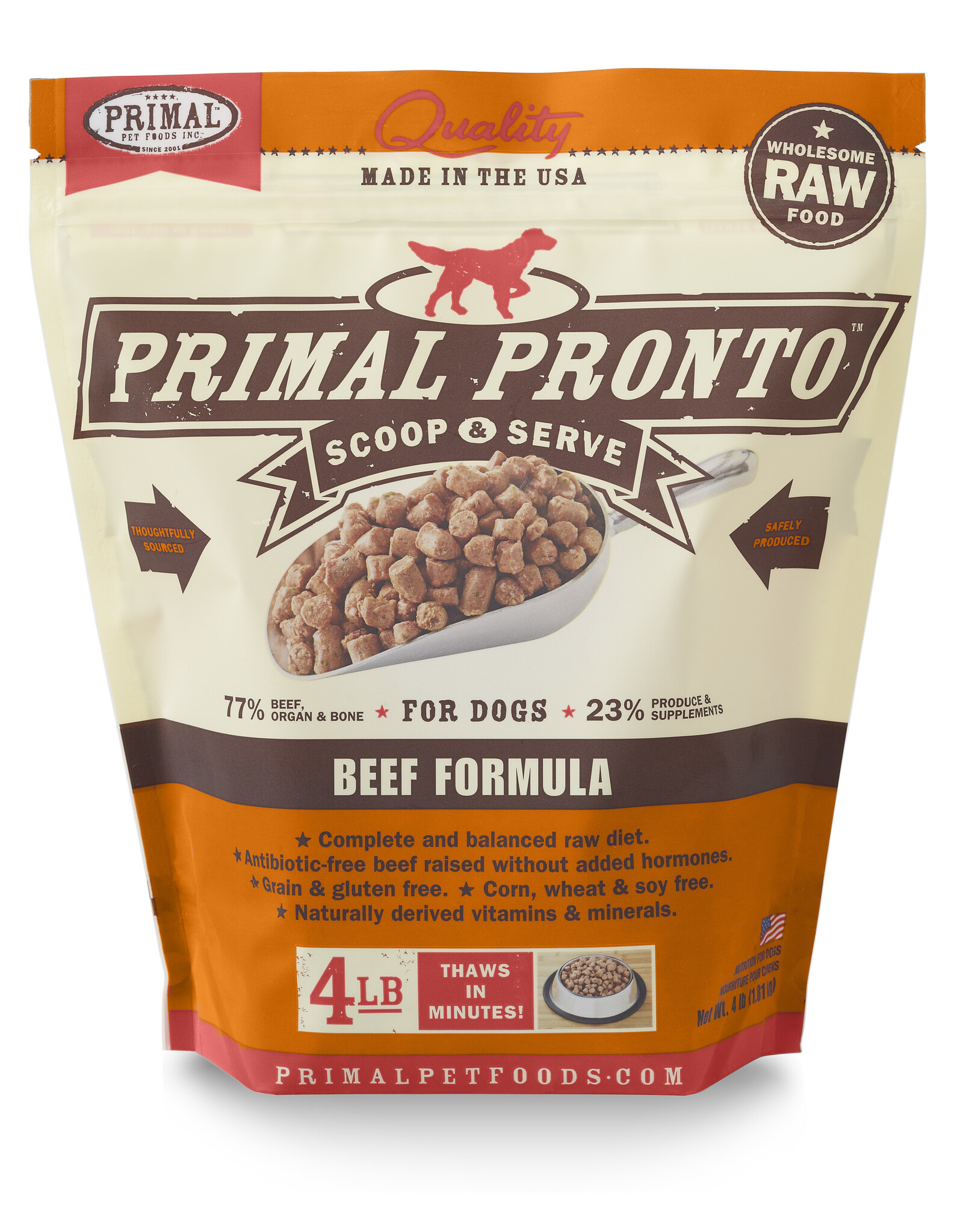 Primal Primal Pronto Beef 4lb