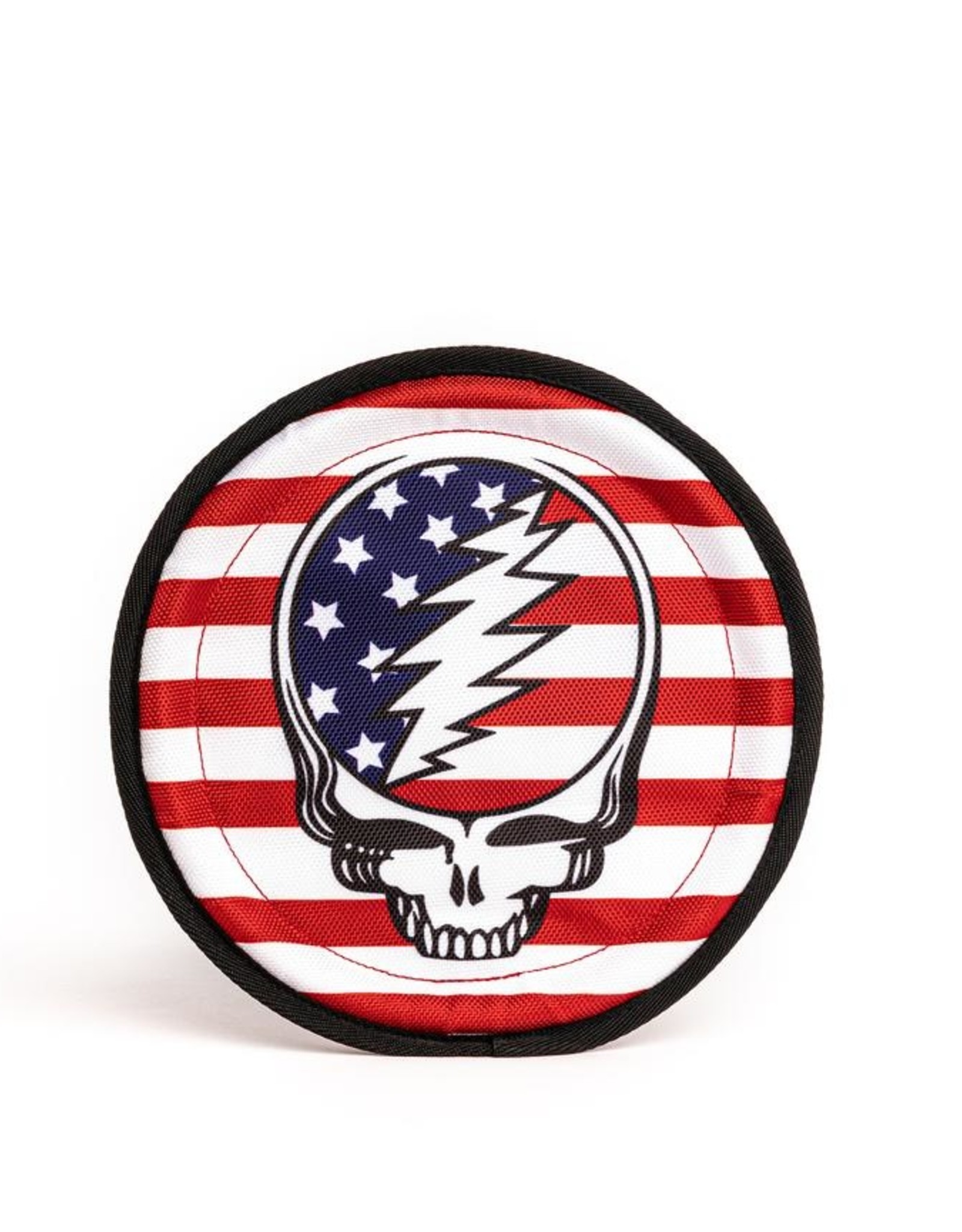 Fab Dog Grateful Dead Steal Your Face Flag Frisbee