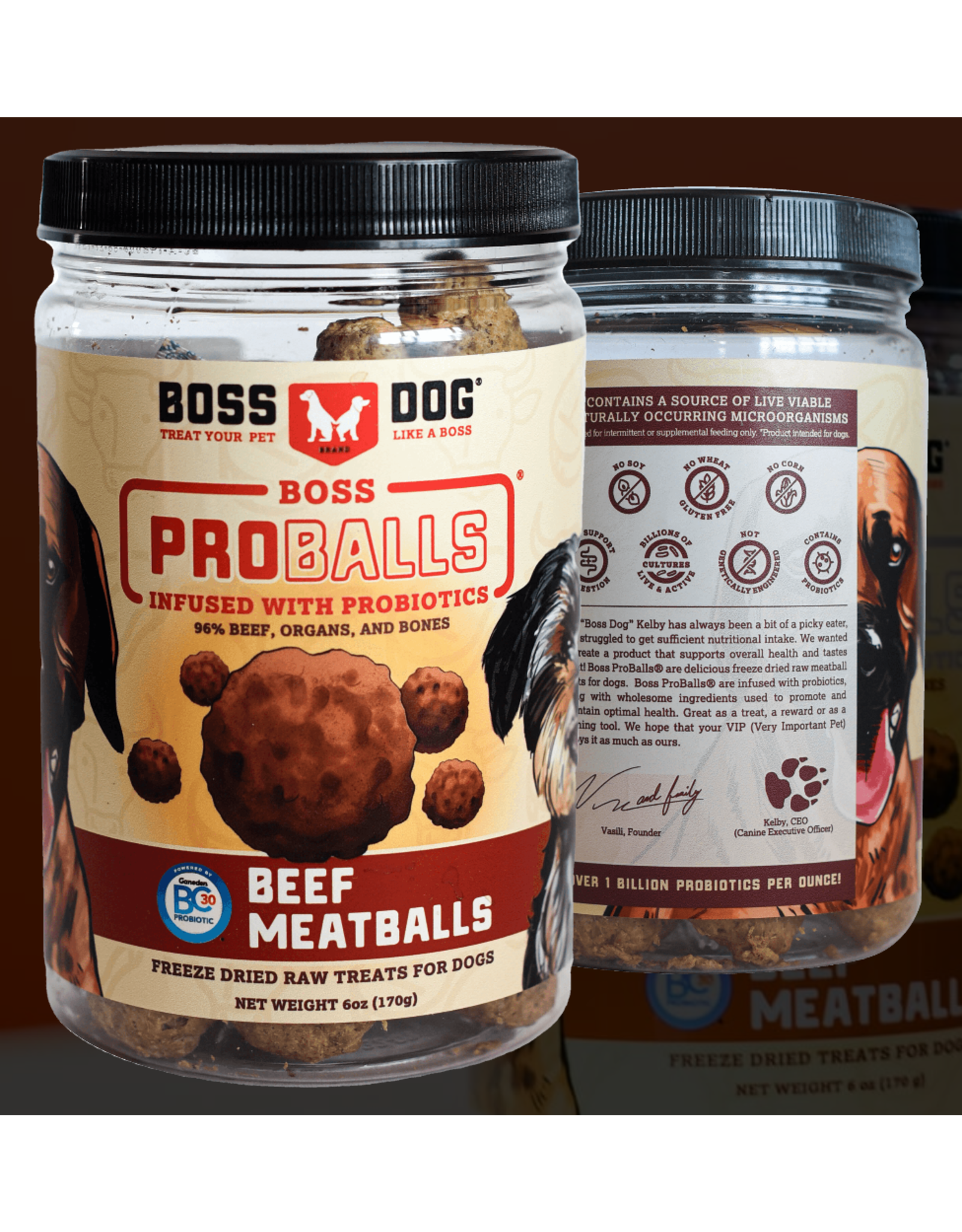 BossDog Proball Beef Meatballs 6oz