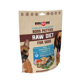 BossDog Boss Dog Raw Fish Patty 6lb