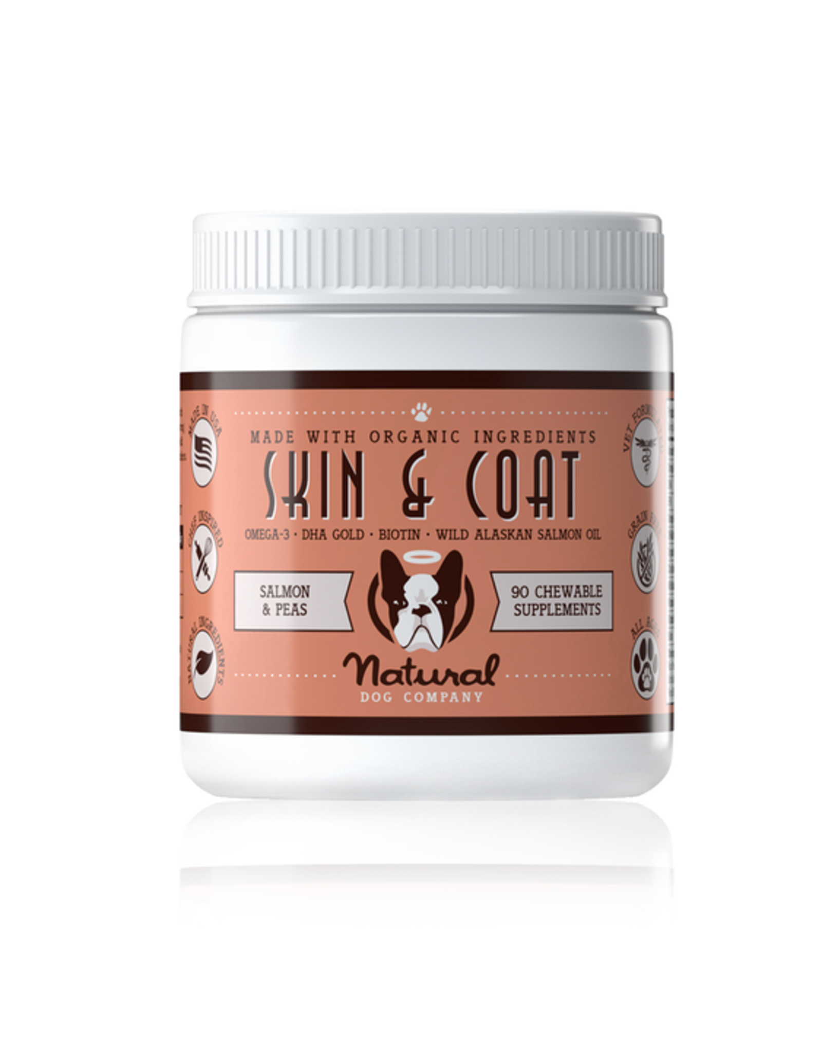 Natural Dog Co. Skin & Coat Supplement 90ct