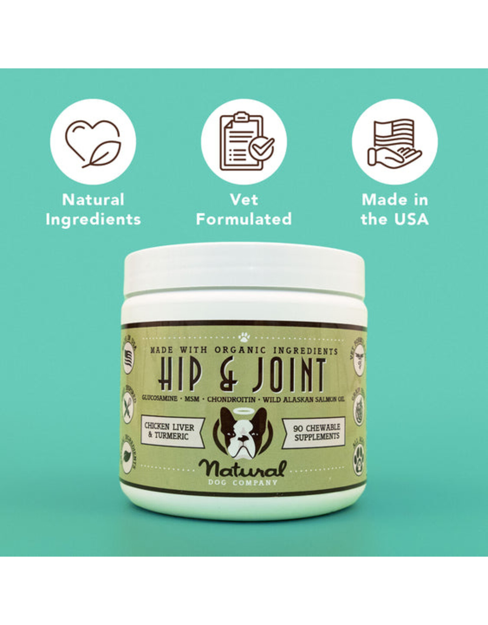 Natural Dog Co. Hip & Joint Supplement 90ct