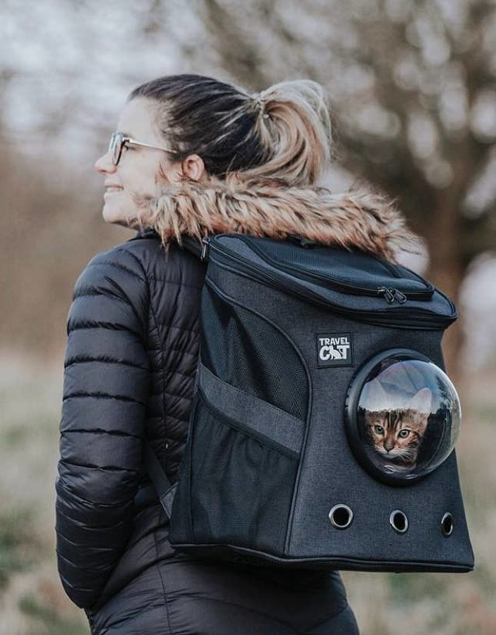 Travel Cat "The Fat Cat" Cat Backpack For Large Cats