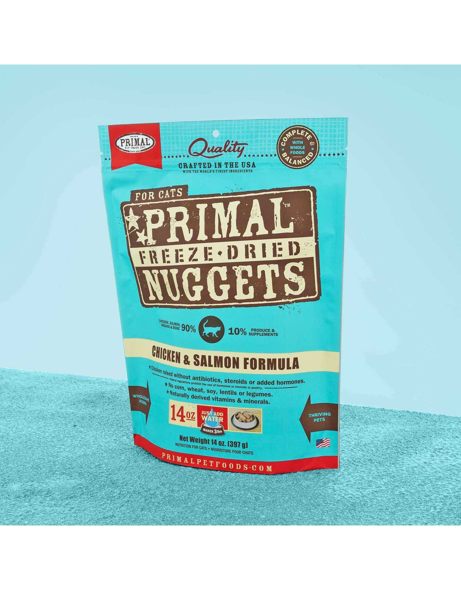 Primal Primal Cat Freeze-Dried Chicken/Salmon Nuggets 14oz