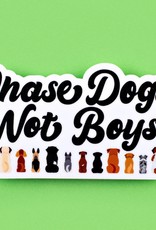 Bad Tags Chase Dogs Not Boys Sticker