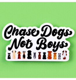 Bad Tags Chase Dogs Not Boys Sticker