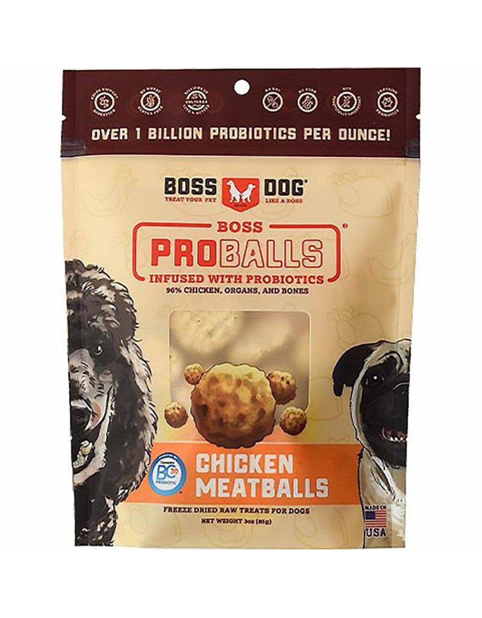 BossDog Boss Dog Proball Chicken 3oz