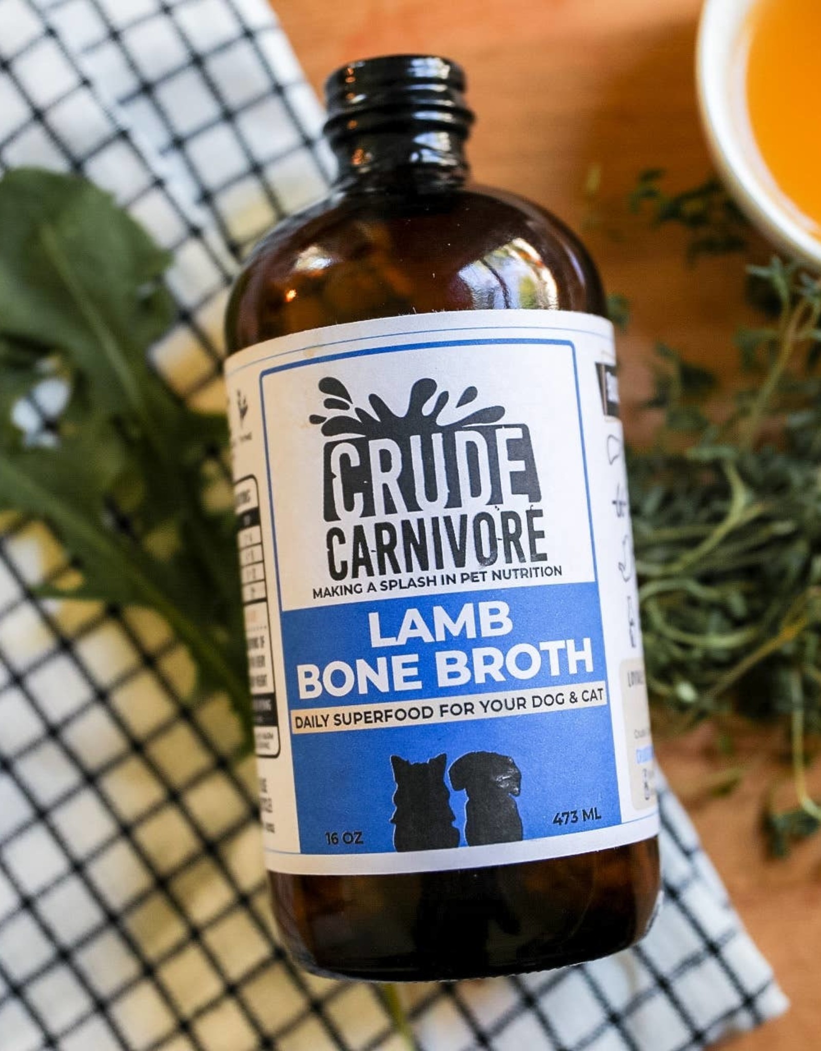 Crude Carnivore Lamb Bone Broth 17oz