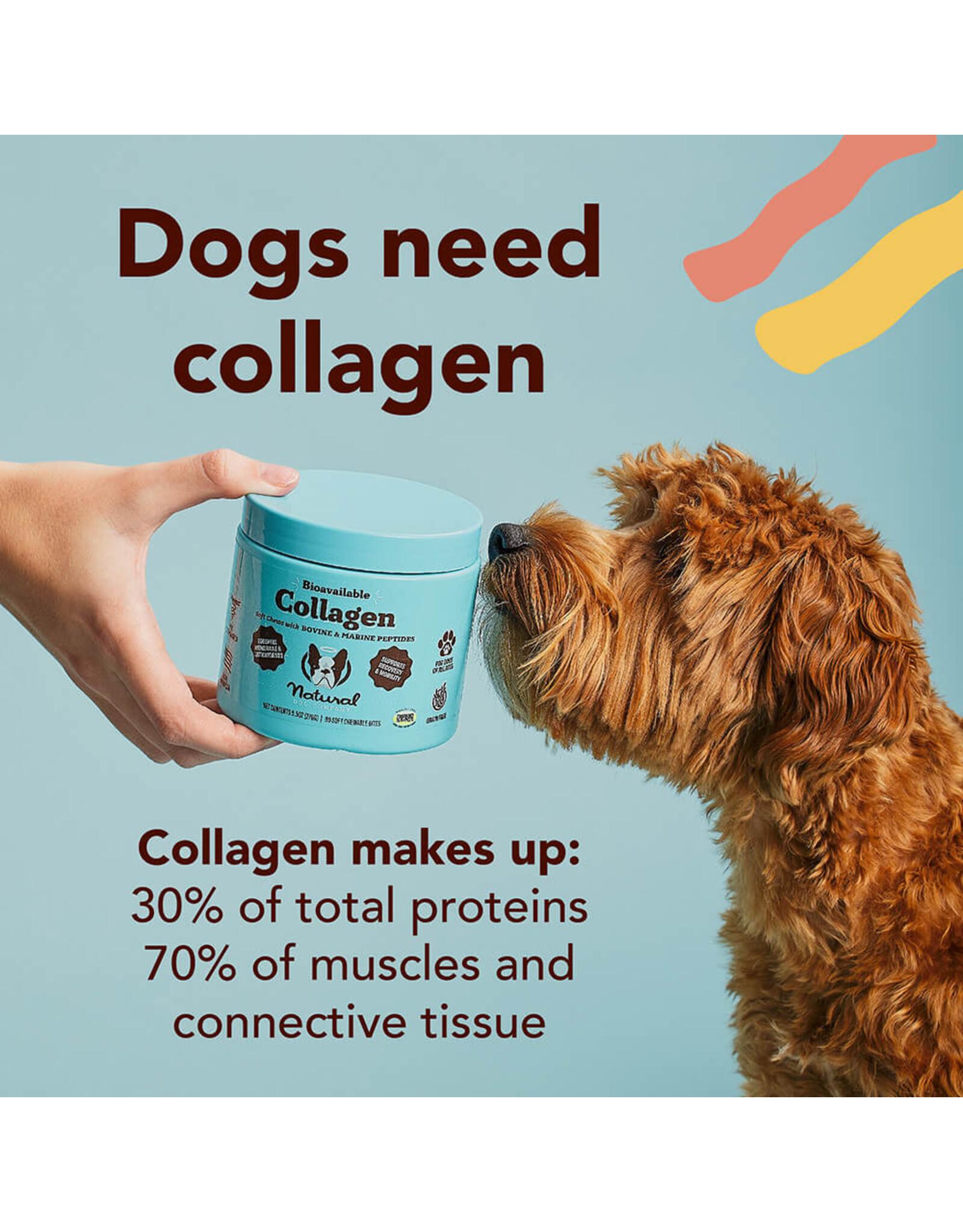 Natural Dog Co. Collagen Supplement 90ct