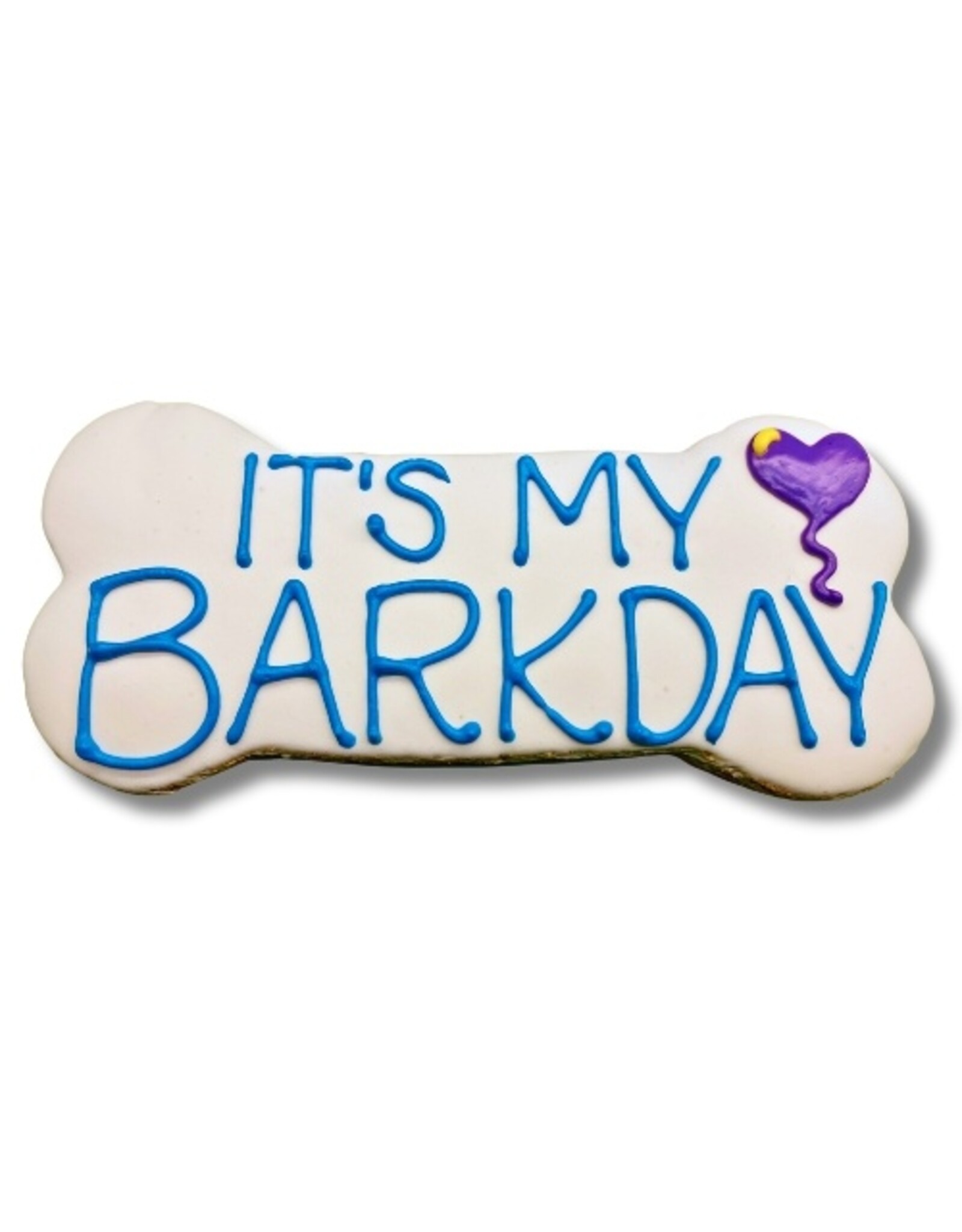fetch! Dog Treats It's My Barkday 6" Dog Cookie (Colors Vary)
