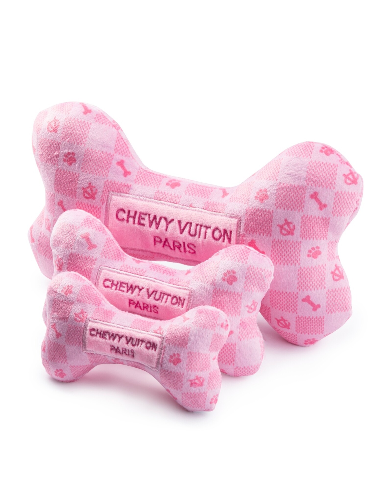 Haute Diggity Dog Pink Checker Chewy Vuitton Bone