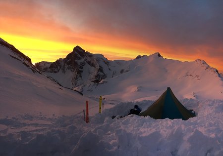 Winter Camping in the Gold Range