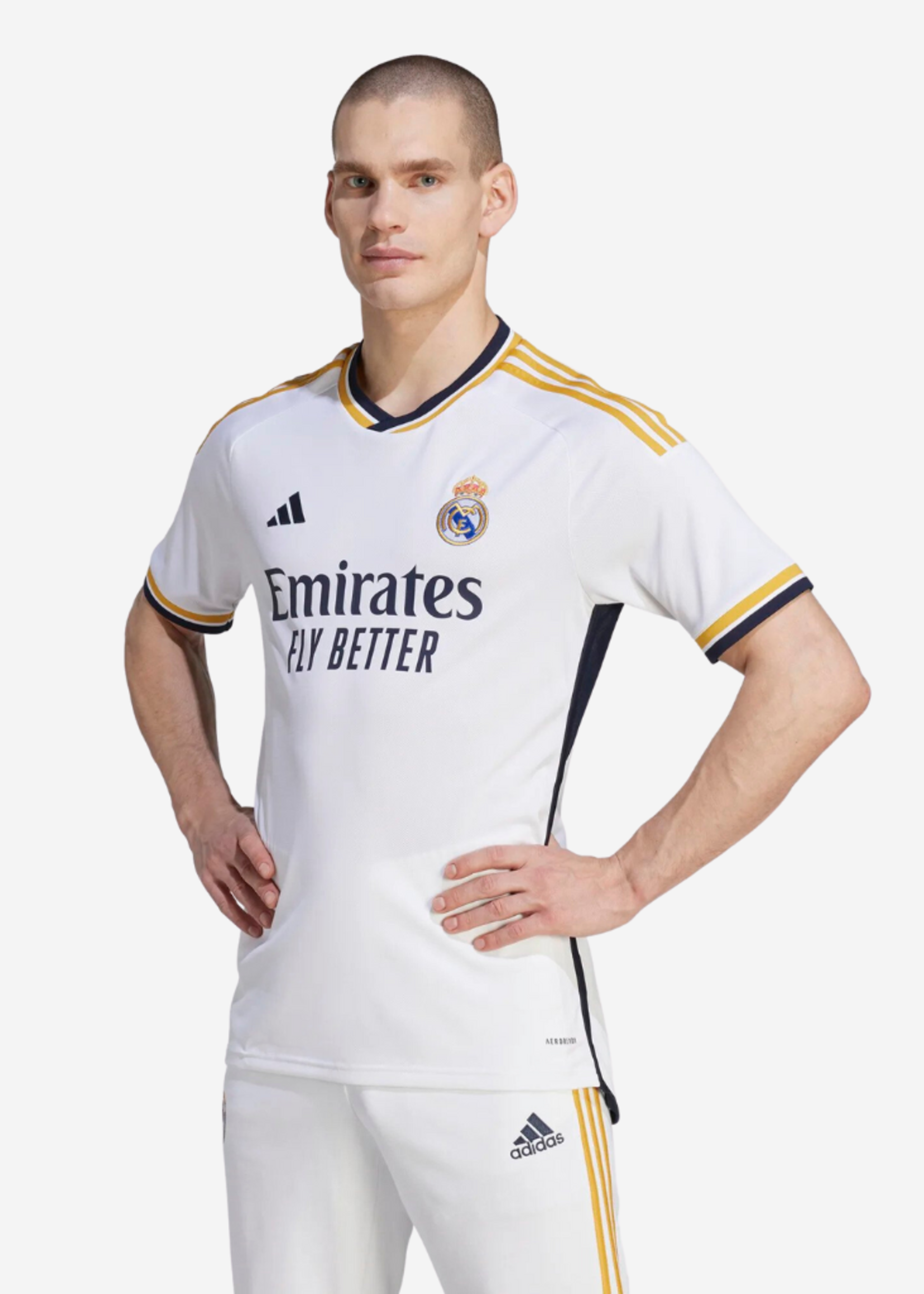 ADIDAS REAL MADRID HOME JERSEY  WHITE HR3796