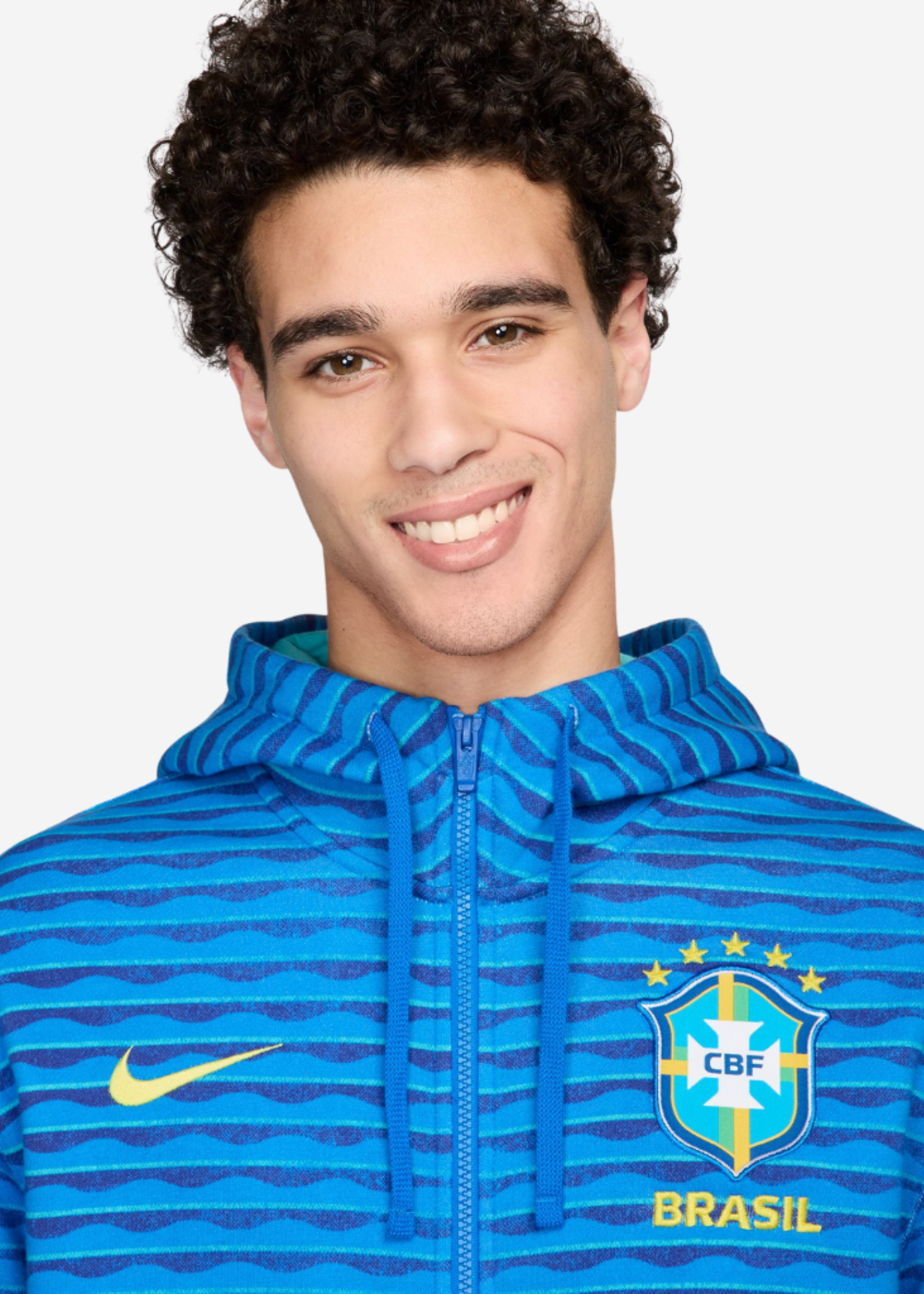 NIKE CBF Brasil M NSW CLUB HOODIE FZ BB FJ7239-458