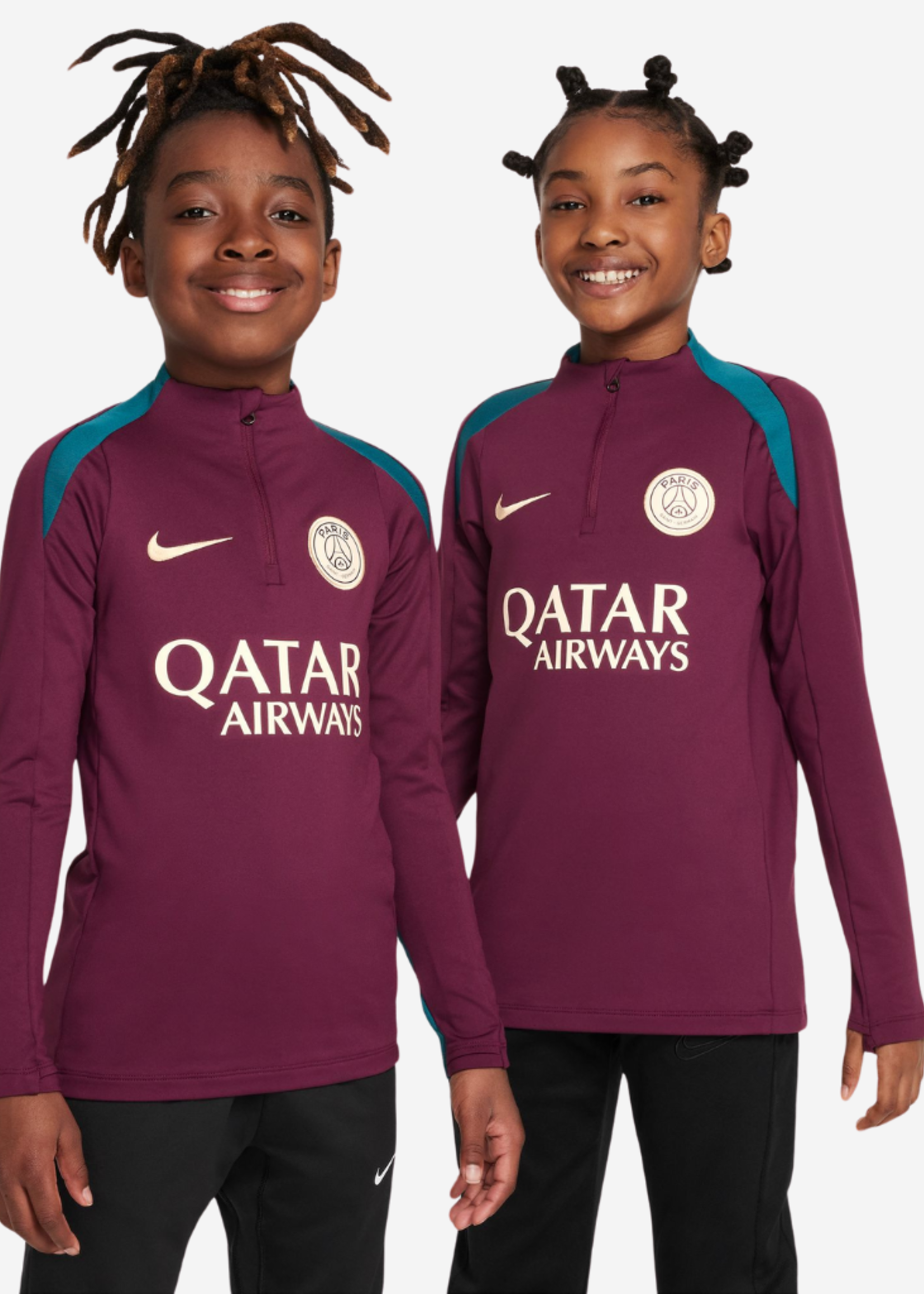 NIKE Paris Saint-Germain Strike Kids Top BORDEAUX FN9940-613