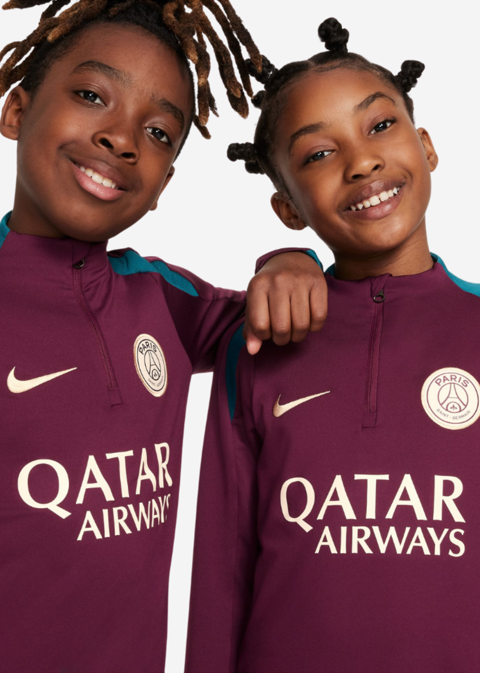 NIKE Paris Saint-Germain Strike Kids Top BORDEAUX FN9940-613