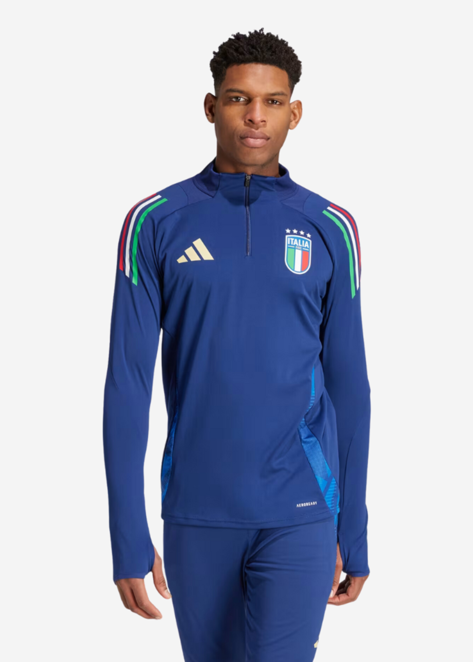 ADIDAS FIGC ITALY TRAINING TOP NGTSKY BLUE IQ2167