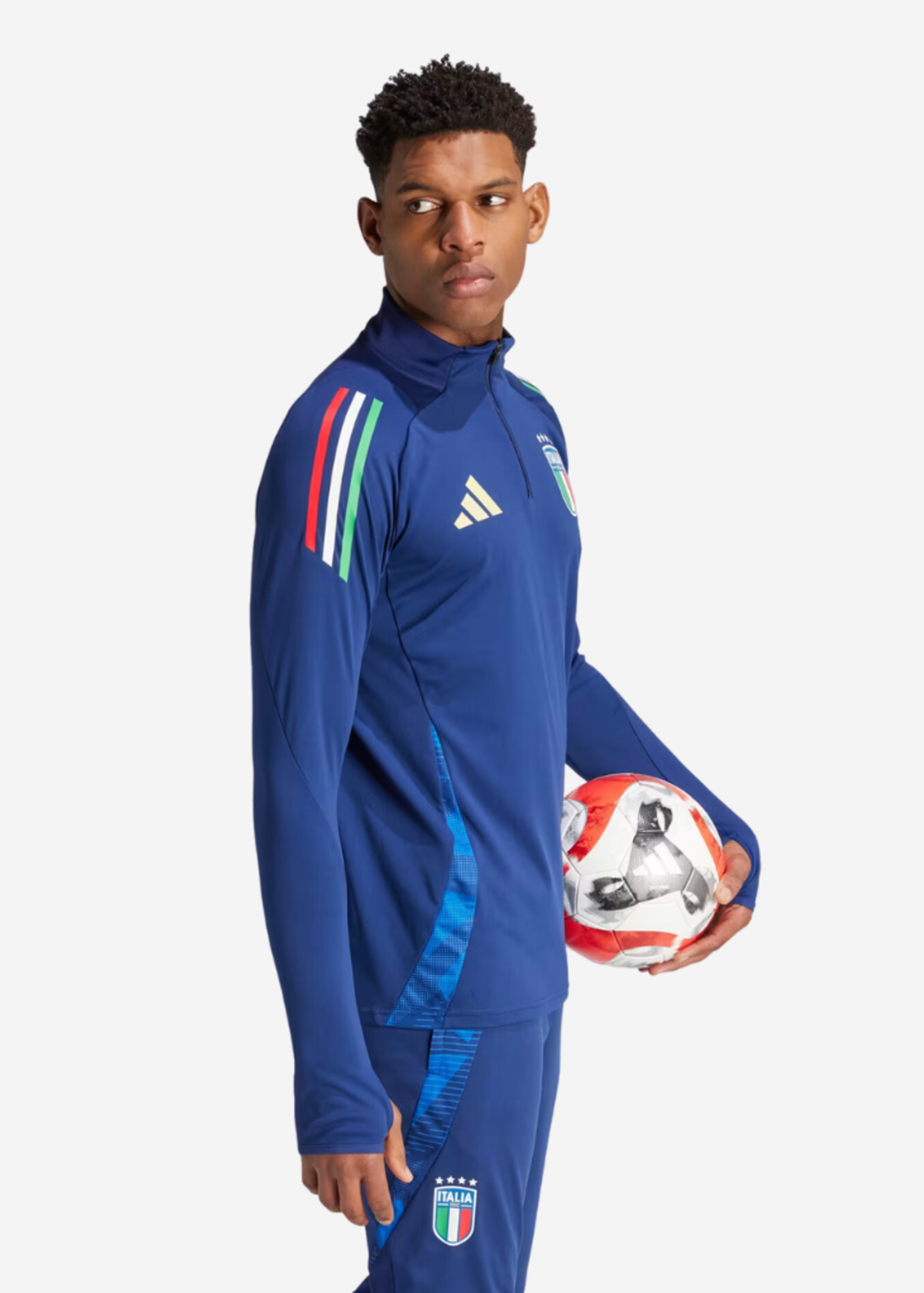 ADIDAS FIGC ITALY TRAINING TOP NGTSKY BLUE IQ2167