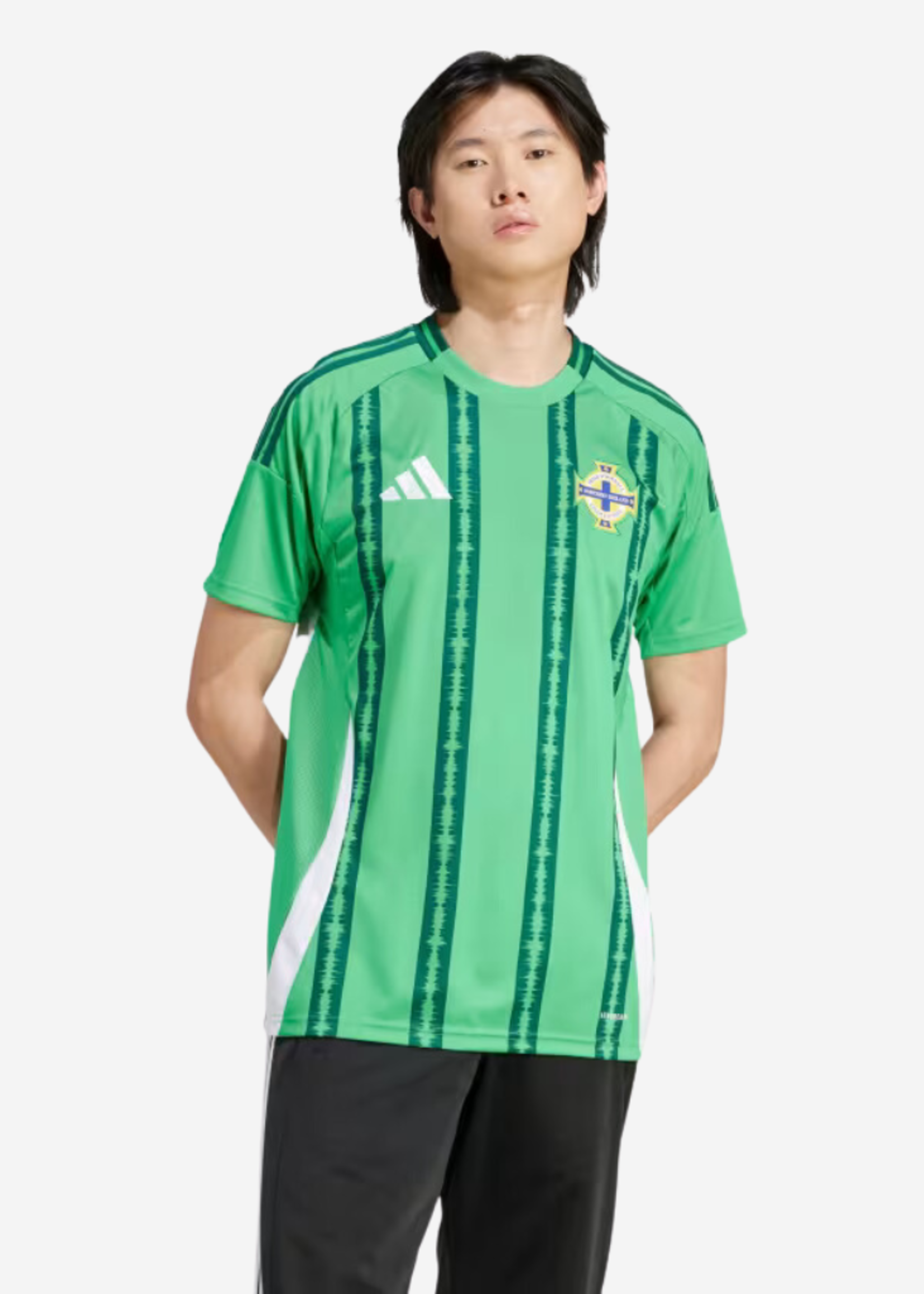 ADIDAS IFA NORTHERN IRELAND HOME JERSEY GREEN IQ0781