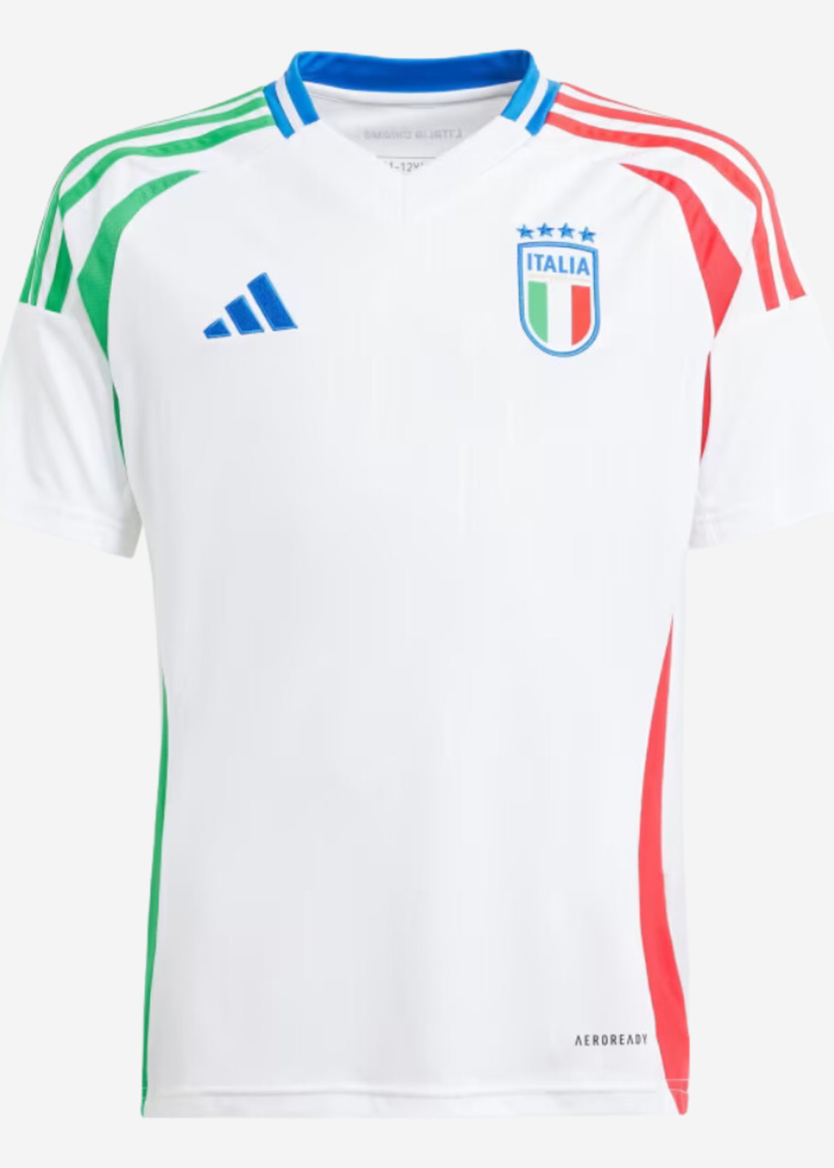 ADIDAS FIGC ITALY AWAY JERSEY KIDS WHITE IQ0488