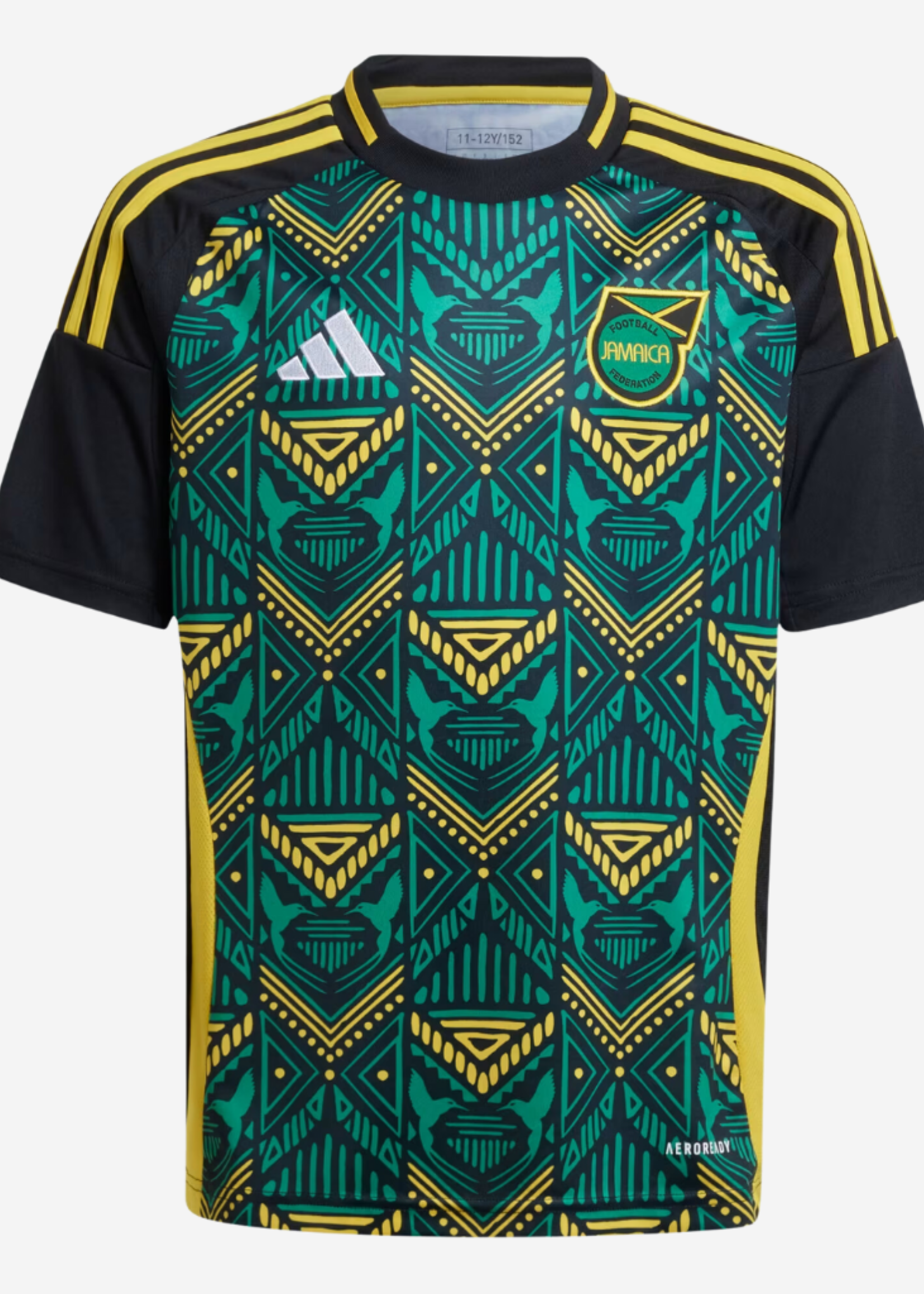 ADIDAS JFF JAMAICA AWAY JERSEY KIDS BLACK IS5671