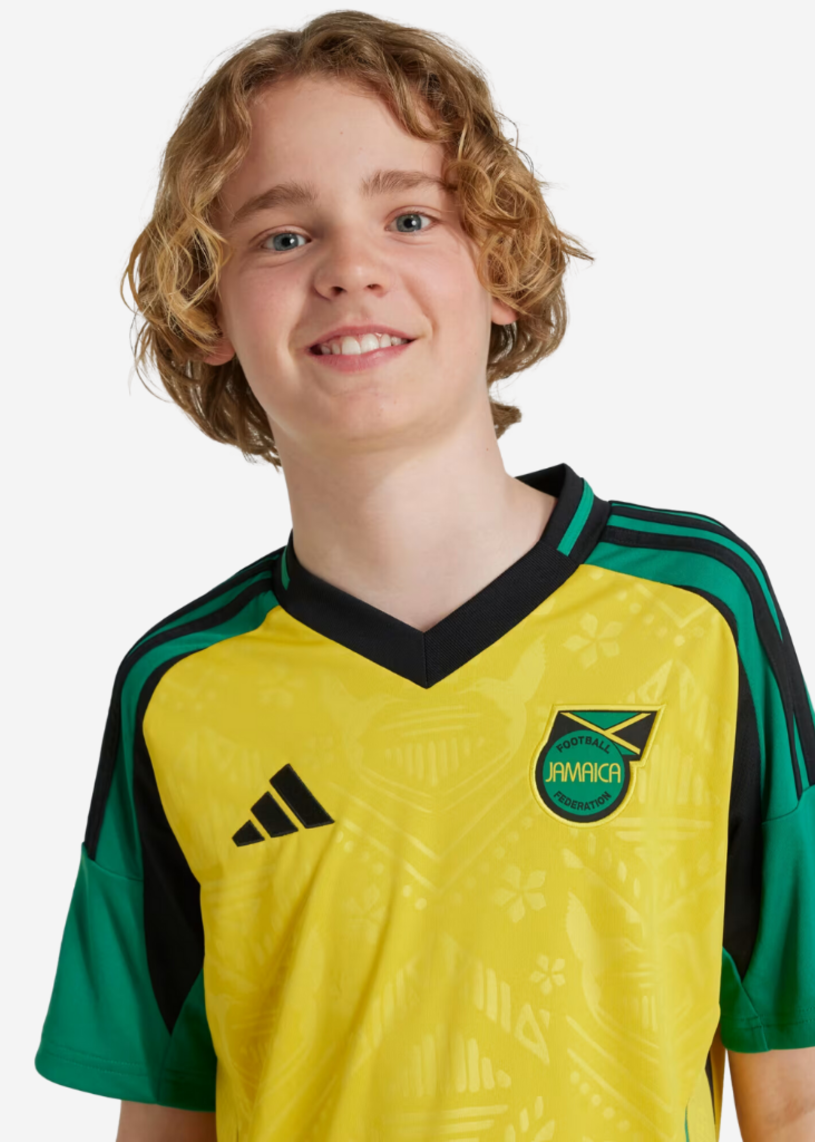 ADIDAS JFF JAMAICA HOME JERSEY KIDS HAZYEL IS5674