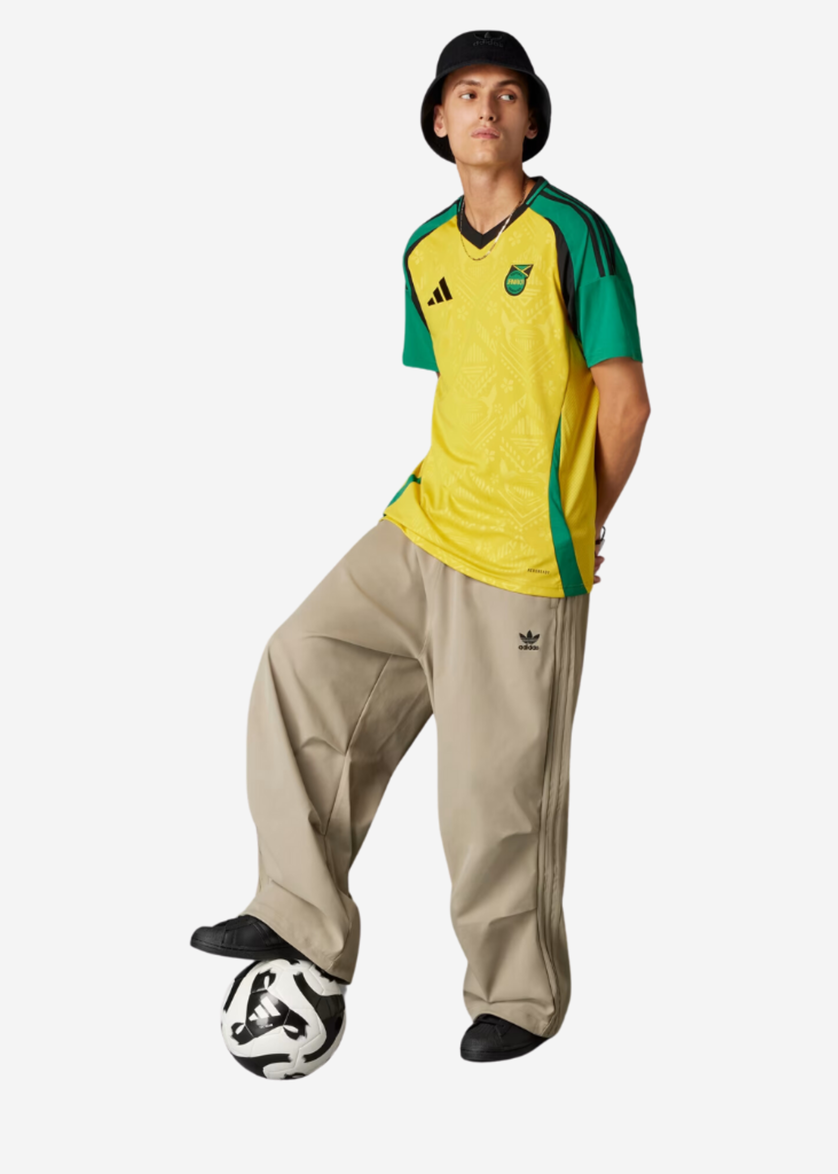 ADIDAS JFF JAMAICA HOME JERSEY HAZYEL IT8541