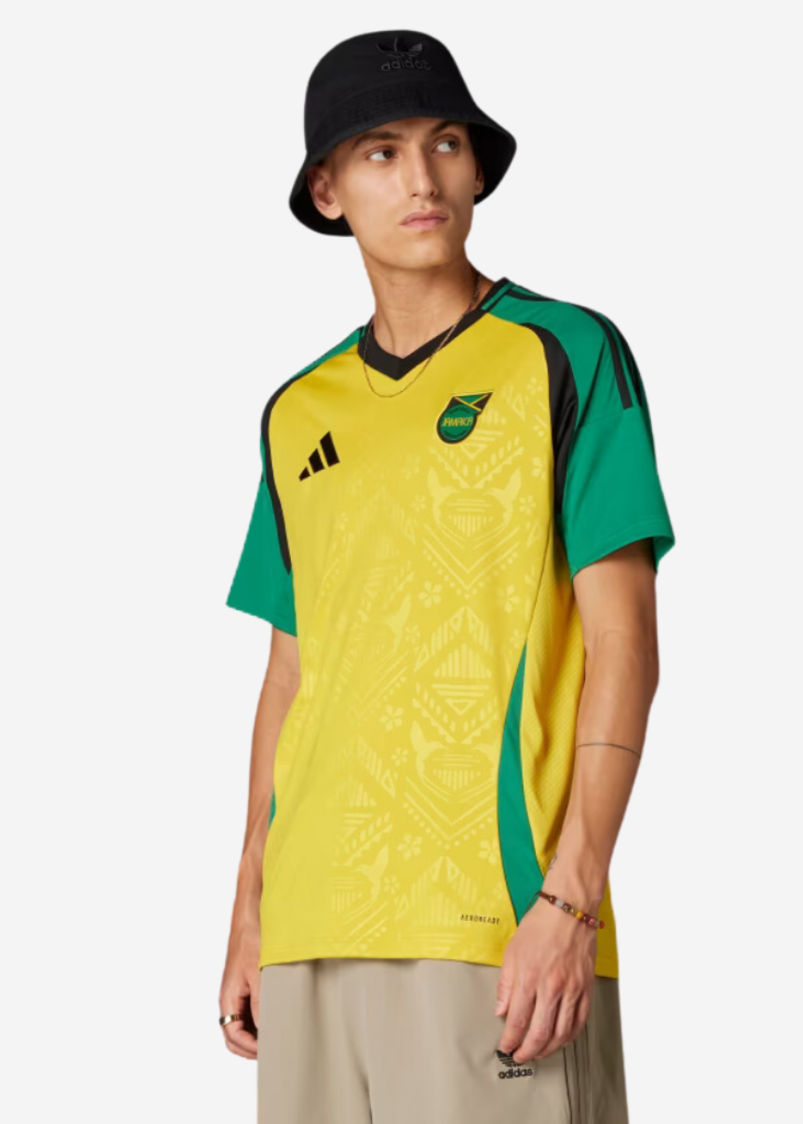 ADIDAS JFF JAMAICA HOME JERSEY HAZYEL IT8541